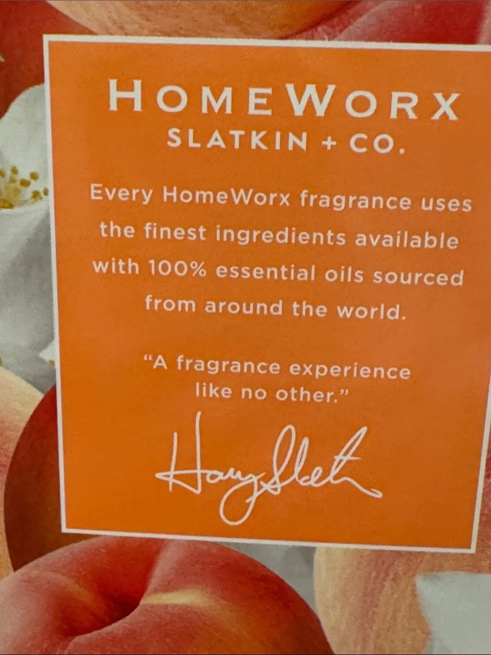 HomeWorx Jasmine & White Peach Reed Diffuser and Candle Set